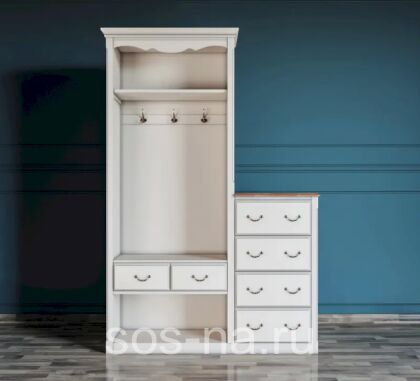 Шкаф-прихожая Леонтина с комодом арт ST9362